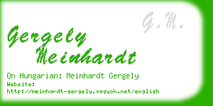 gergely meinhardt business card